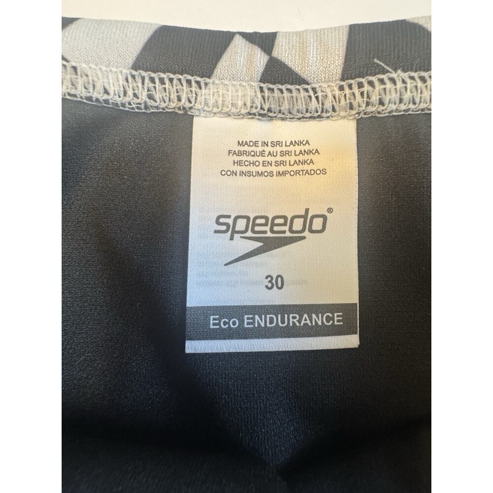Speedo Eco Endurance Swim Brief Mens 30 Checkered Vibe Collection NWT - Picture 3 of 5